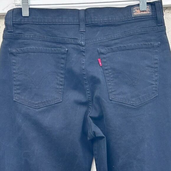 Levi's Strauss Jeans Women's Size 14 Black Perfectly Slimming Boot Cut 512 - Picture 7 of 13